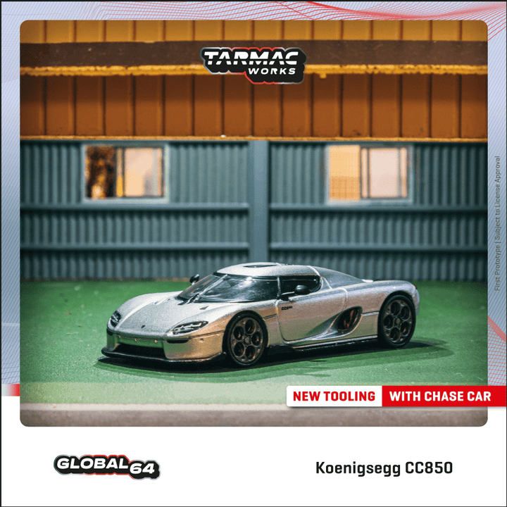 Scale 1/64 - Koenigsegg CC850 Silver - Tarmac Works