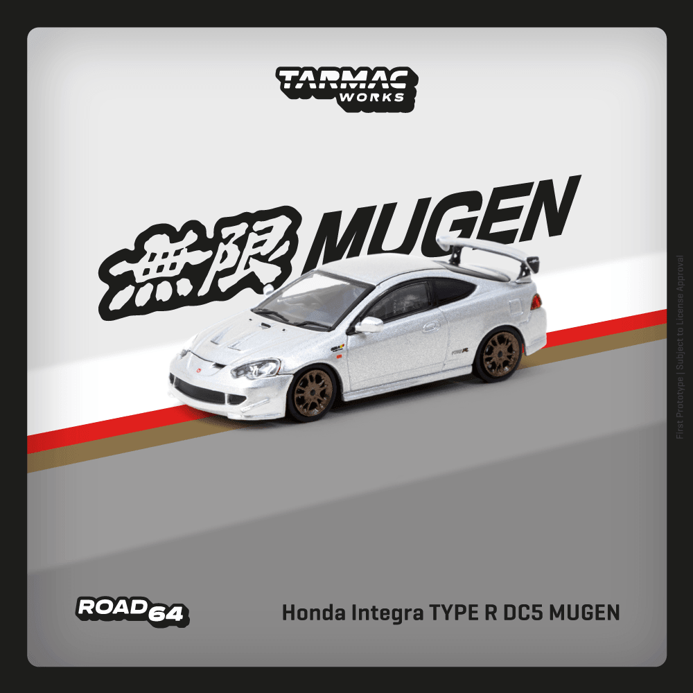 Scale 1/64 - Honda Integra TYPE R DC5 MUGEN Silver - Tarmac Works