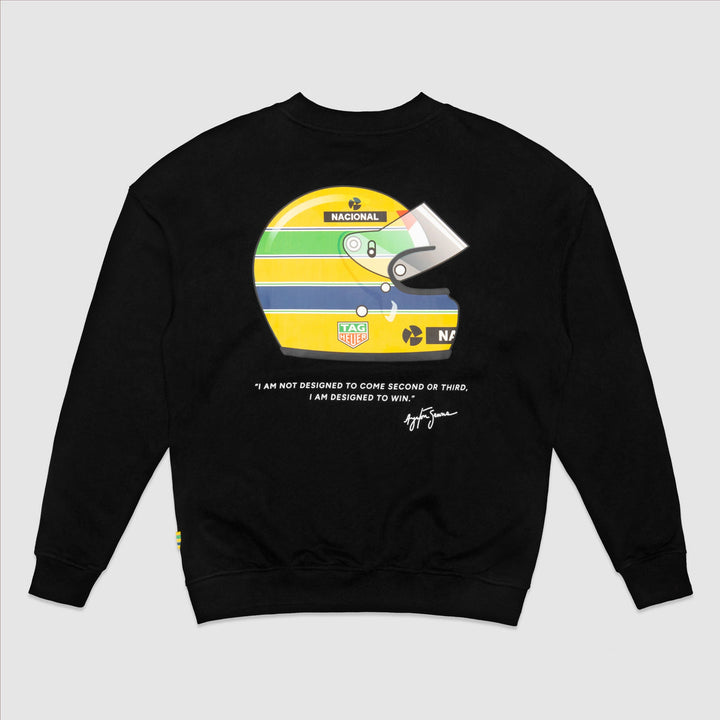 TAG Heuer x Senna Oversize Crew Neck Sweat (Black)