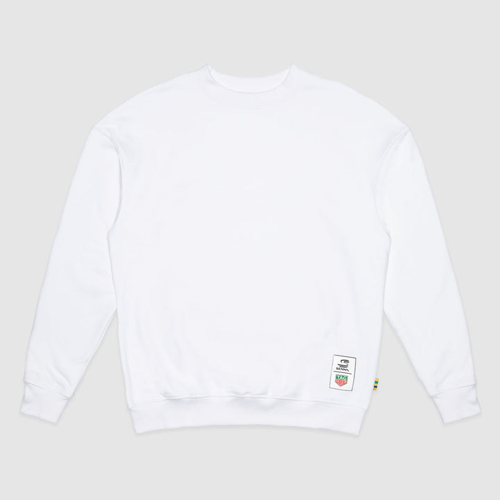 TAG Heuer x Senna Oversize Crew Neck Sweat (White)