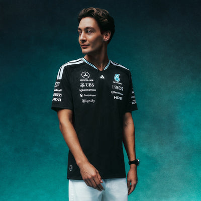 Team Driver Jersey AUTHENTIC 2026 Mercedes-AMG Petronas Formula 1 Team - Black