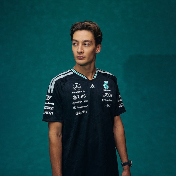 Team Driver Jersey AUTHENTIC 2026 Mercedes-AMG Petronas Formula 1 Team - Black