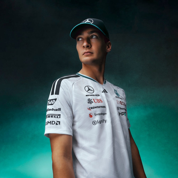 Team Driver Jersey AUTHENTIC 2026 Mercedes-AMG Petronas Formula 1 Team - White