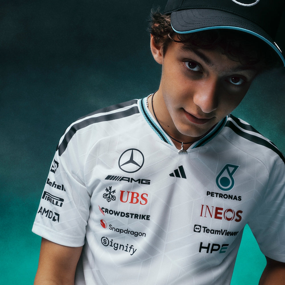 Team Driver Jersey AUTHENTIC 2026 Mercedes-AMG Petronas Formula 1 Team - White