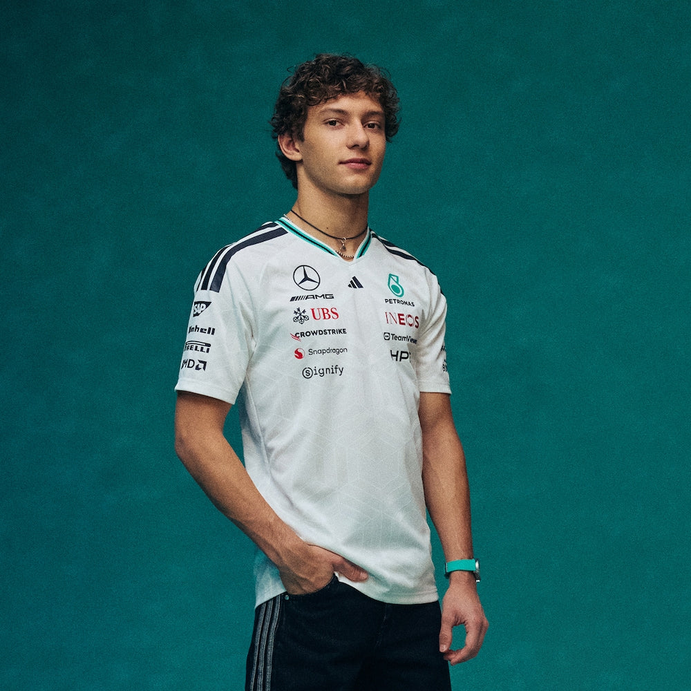 Team Driver Jersey AUTHENTIC 2026 Mercedes-AMG Petronas Formula 1 Team - White