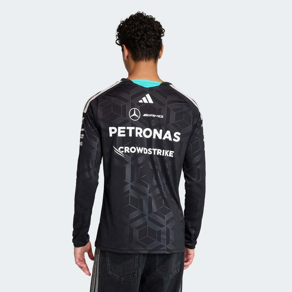Team Driver Jersey Longsleeve 2026 Mercedes-AMG Petronas Formula 1 Team (Black)