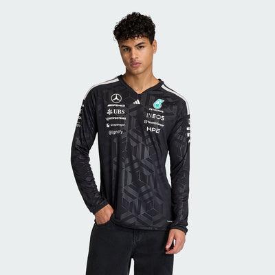 Team Driver Jersey Longsleeve 2026 Mercedes-AMG Petronas Formula 1 Team (Black)