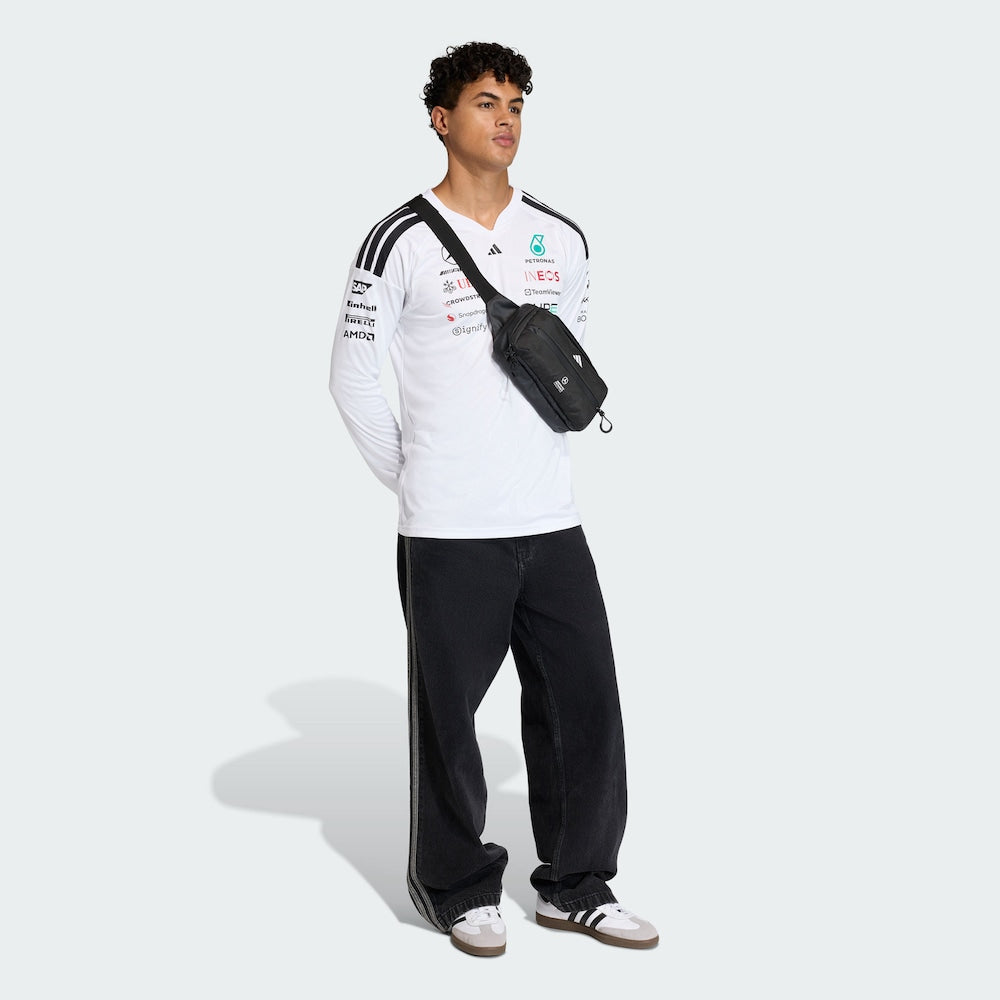 Team Driver Jersey Longsleeve 2026 Mercedes-AMG Petronas Formula 1 Team (White)