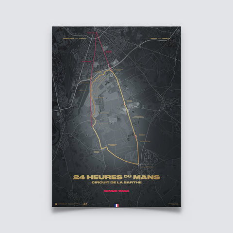 24h Le Mans - L’Évolution du Circuit - 2024 Collector's Edition Poster