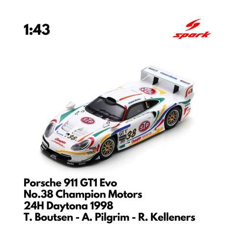 Porsche 911 GT1 Evo No.38 Champion Motors - 1:43 Spark Model Car