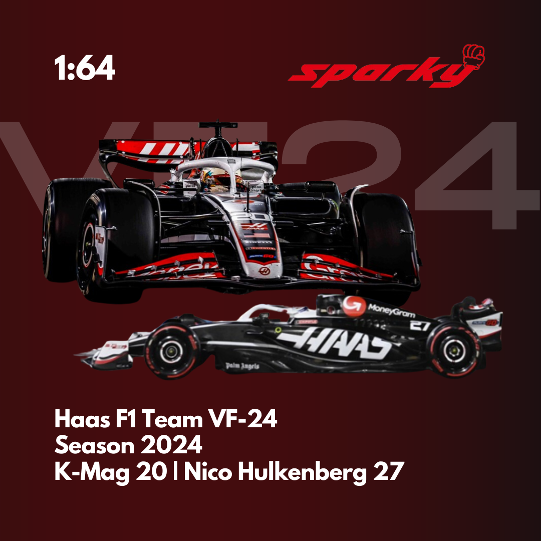 Haas F1 VF-24 - K-Mag & Hulkenberg - 2024 F1 Season Model Car Scale 1 ...