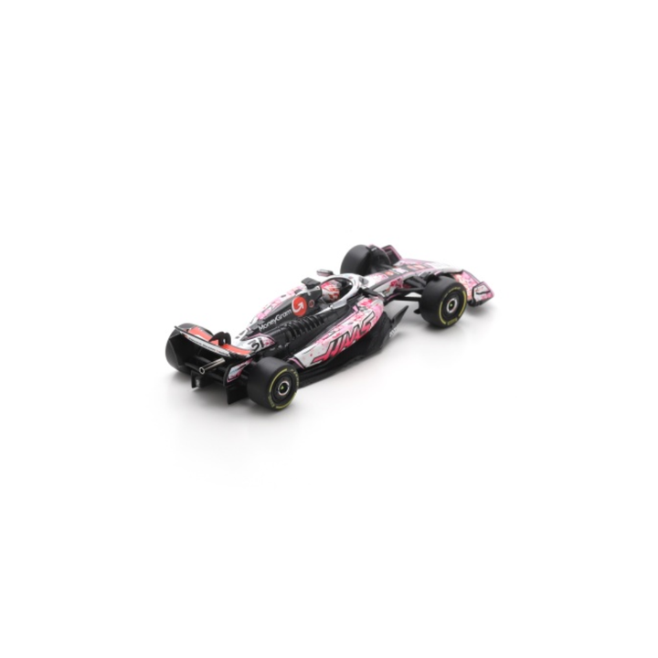 Haas F1 Team VF-25 Sakura Special Livery - Oliver Bearman &amp; Esteban Ocon – Japanese GP 2025 Model Car Scale 1:64 Sparky