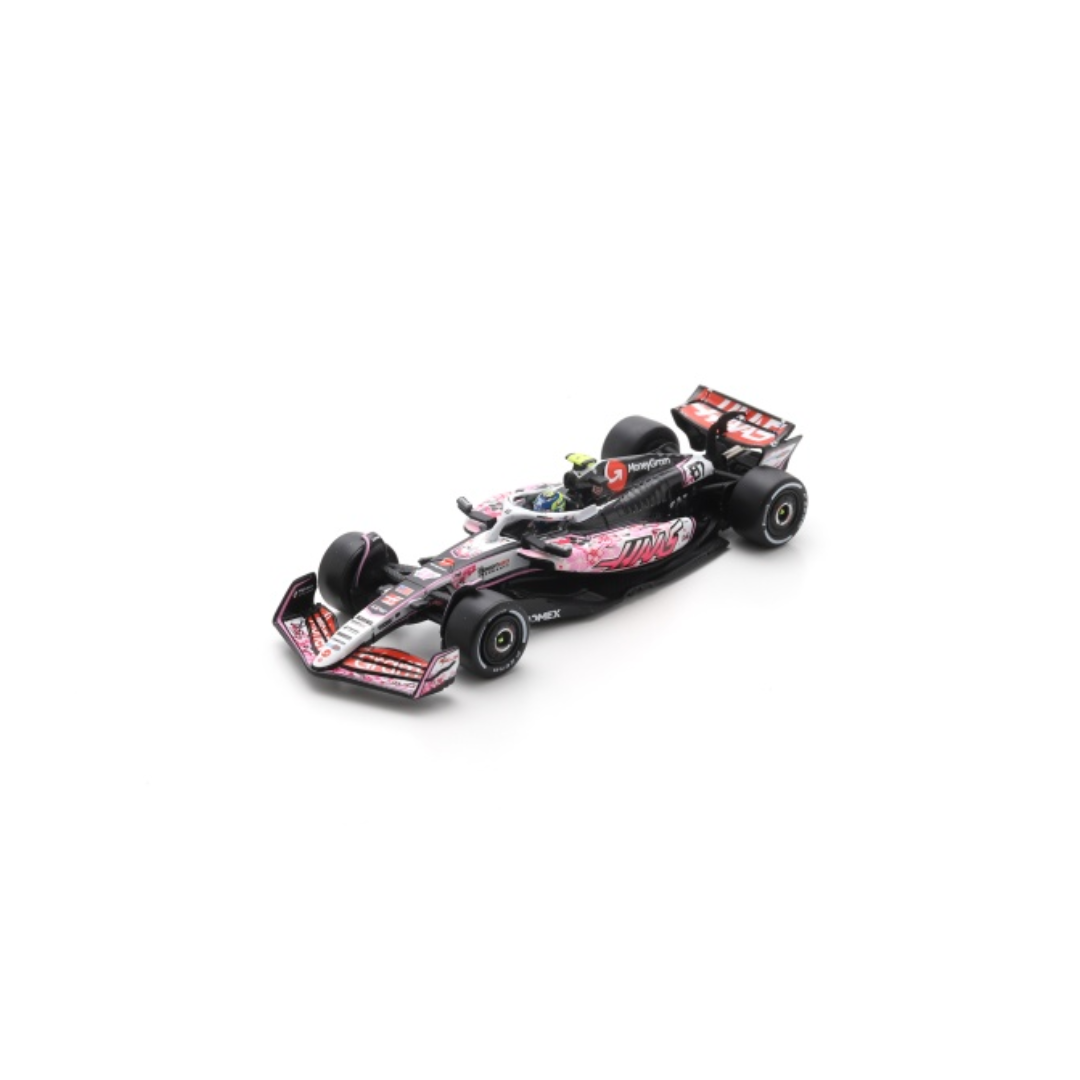 Haas F1 Team VF-25 Sakura Special Livery - Oliver Bearman &amp; Esteban Ocon – Japanese GP 2025 Model Car Scale 1:64 Sparky