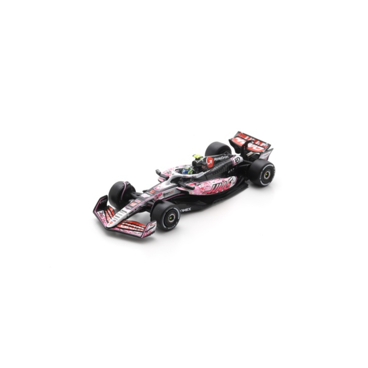 Haas F1 Team VF-25 Sakura Special Livery - Oliver Bearman &amp; Esteban Ocon – Japanese GP 2025 Model Car Scale 1:64 Sparky