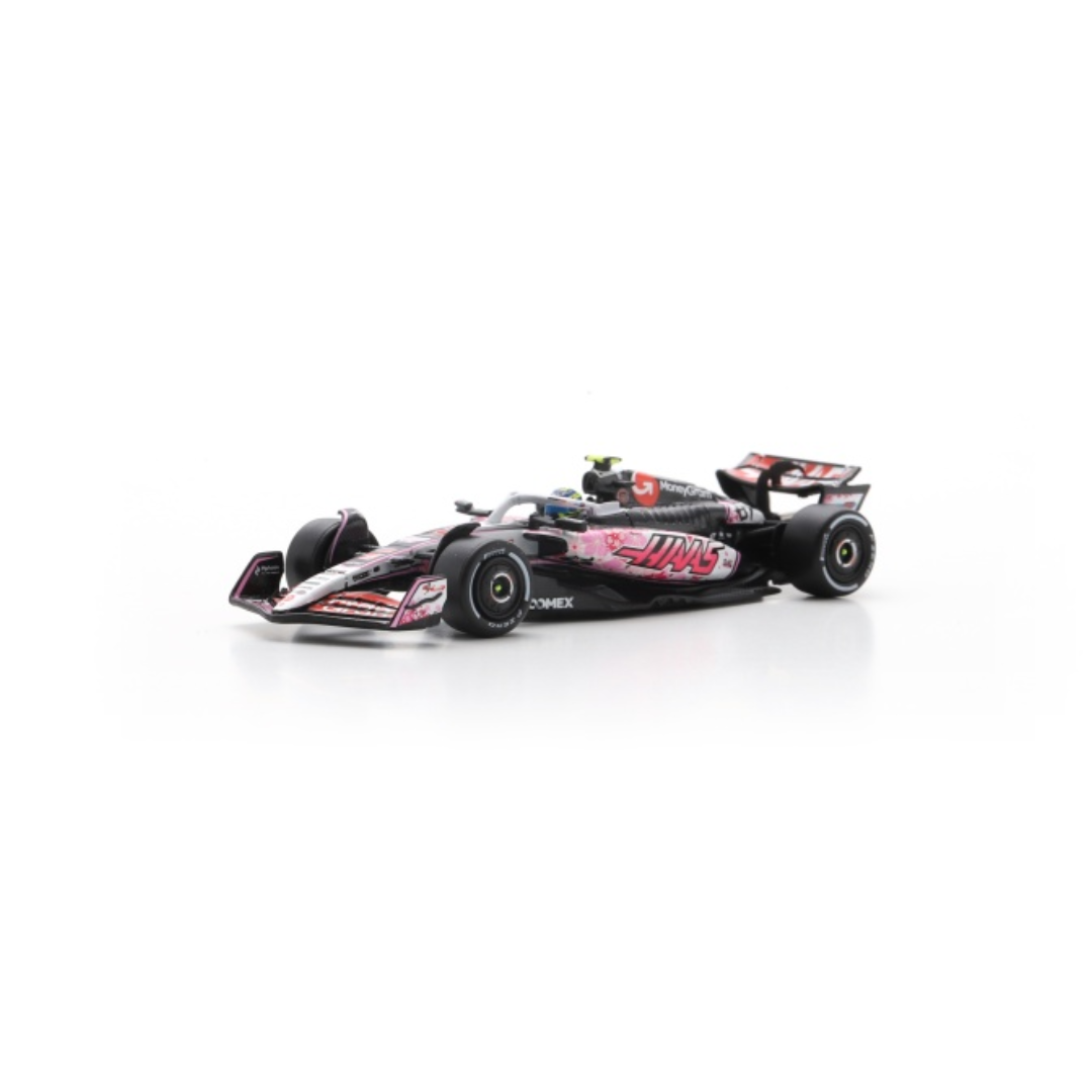 Haas F1 Team VF-25 Sakura Special Livery - Oliver Bearman &amp; Esteban Ocon – Japanese GP 2025 Model Car Scale 1:64 Sparky