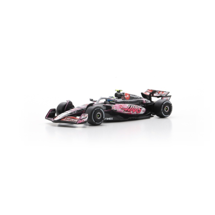 Haas F1 Team VF-25 Sakura Special Livery - Oliver Bearman &amp; Esteban Ocon – Japanese GP 2025 Model Car Scale 1:64 Sparky