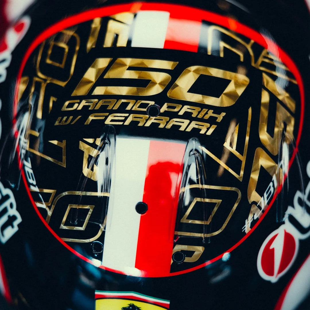 Charles Leclerc Helmet Abu Dhabi GP 2025 Special Edition Scuderia Ferrari F1 - Looksmart 1:5 Helmet