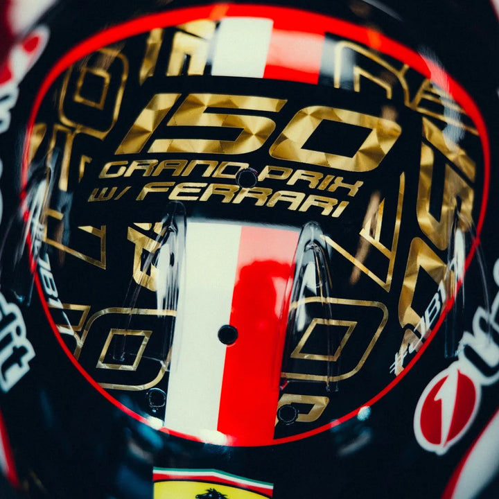 Charles Leclerc Helmet Abu Dhabi GP 2025 Special Edition Scuderia Ferrari F1 - Looksmart 1:5 Helmet