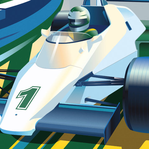 Williams Racing FW08C - Monaco 1983 - Riviera Racer - Automobiilist Poster