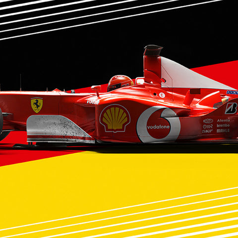Ferrari F2002 - Michael Schumacher Hockenheim GP 2002 | Automobilist Poster