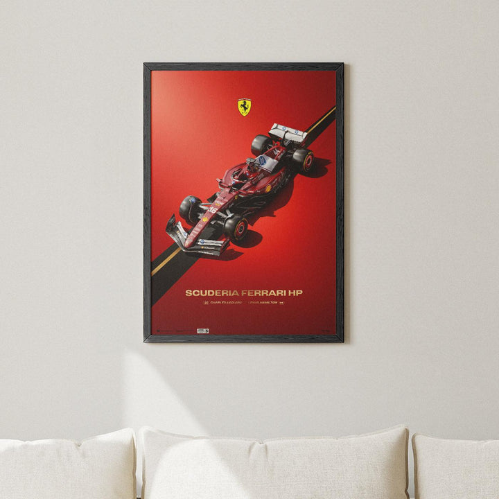 Ferrari SF-25 – Scuderia Ferrari HP F1™ Team Automobilist Poster | Lewis Hamilton & Charles Leclerc