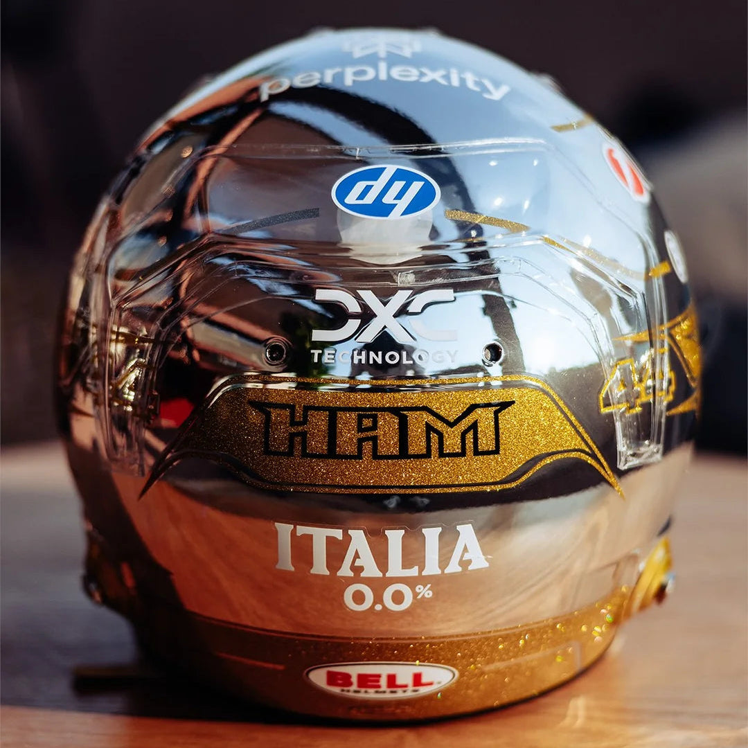 Lewis Hamilton Helmet Abu Dhabi GP Special Edition 2025 Scuderia Ferrari F1 Helmet - Looksmart 1:5 Helmet