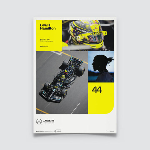 Mercedes-AMG Petronas F1 Team - Lewis Hamilton - 2023 Automobilist Poster