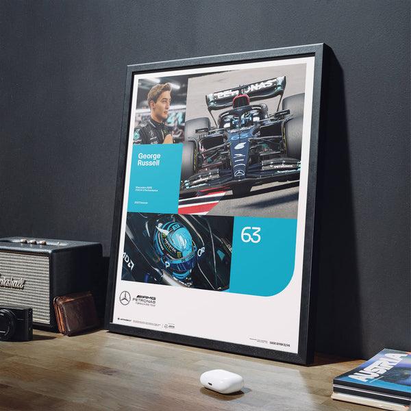 Mercedes-AMG Petronas F1 Team - George Russell - 2023 Automobilist Poster