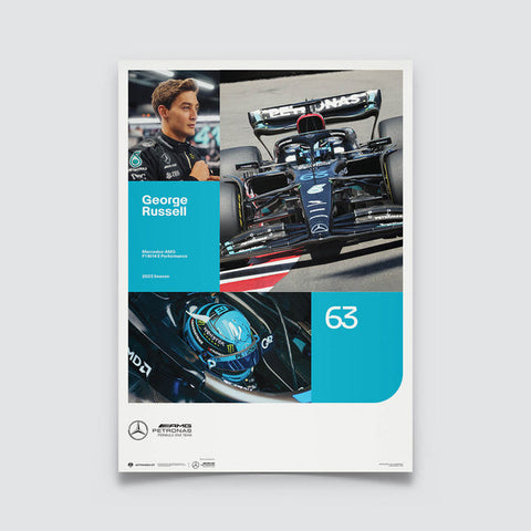 Mercedes-AMG Petronas F1 Team - George Russell - 2023 Automobilist Poster