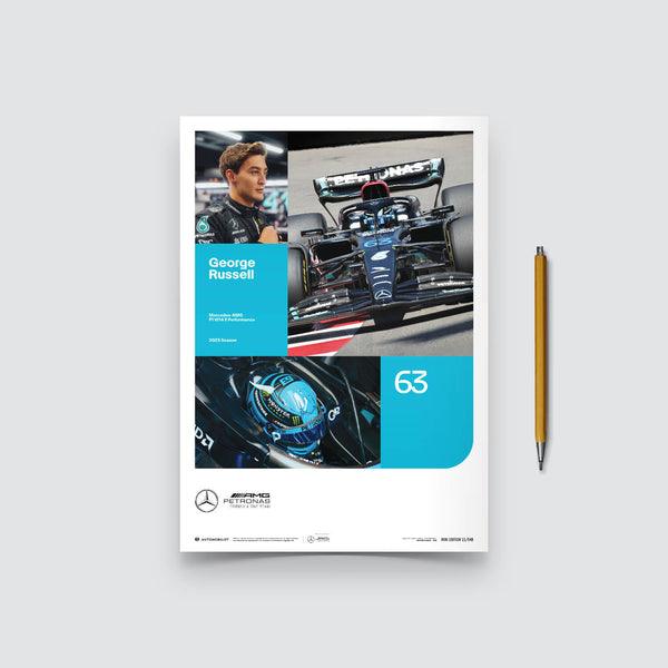 Mercedes-AMG Petronas F1 Team - George Russell - 2023 Automobilist Poster