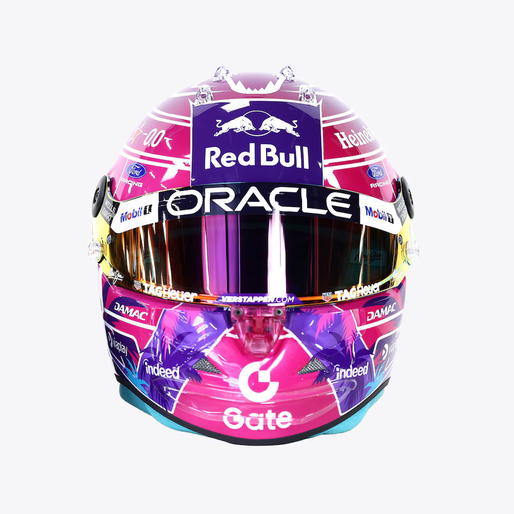 Max Verstappen Miami GP 2026 Red Bull Racing Mini Model Helmet - Schuberth Helmet