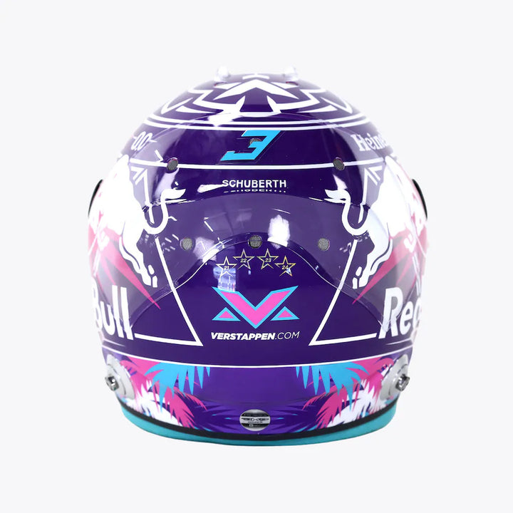 Max Verstappen Miami GP 2026 Red Bull Racing Mini Model Helmet - Schuberth Helmet