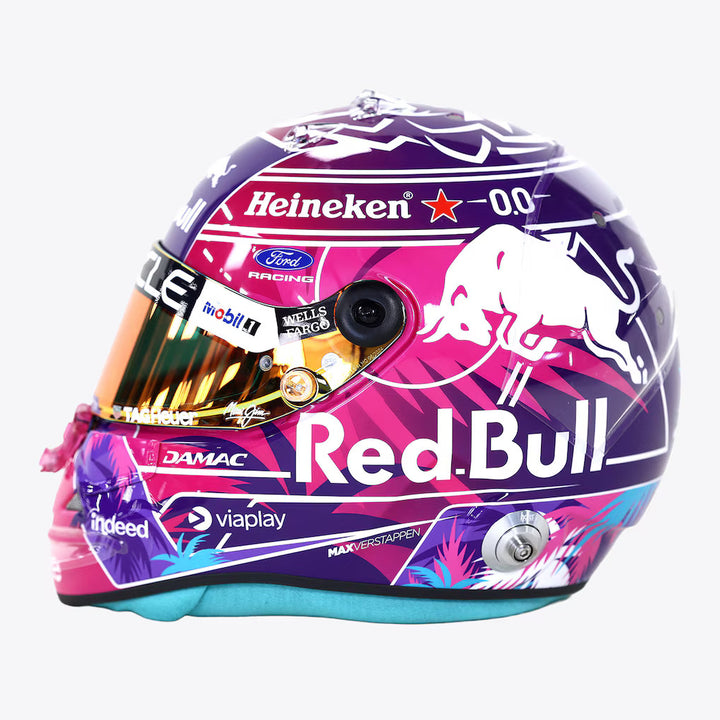 Max Verstappen Miami GP 2026 Red Bull Racing Mini Model Helmet - Schuberth Helmet