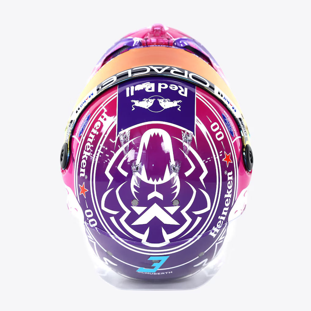 Max Verstappen Miami GP 2026 Red Bull Racing Mini Model Helmet - Schuberth Helmet