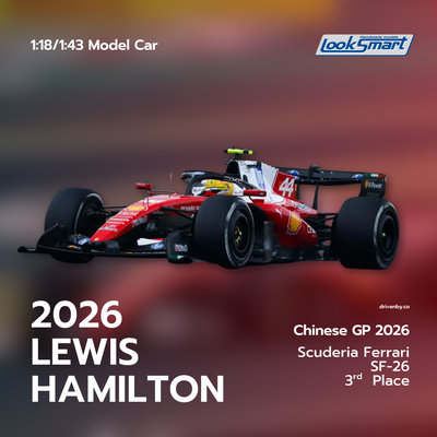 Lewis Hamilton Ferrari SF-26 Chinese GP Special Livery 2026 - Looksmart Model Car