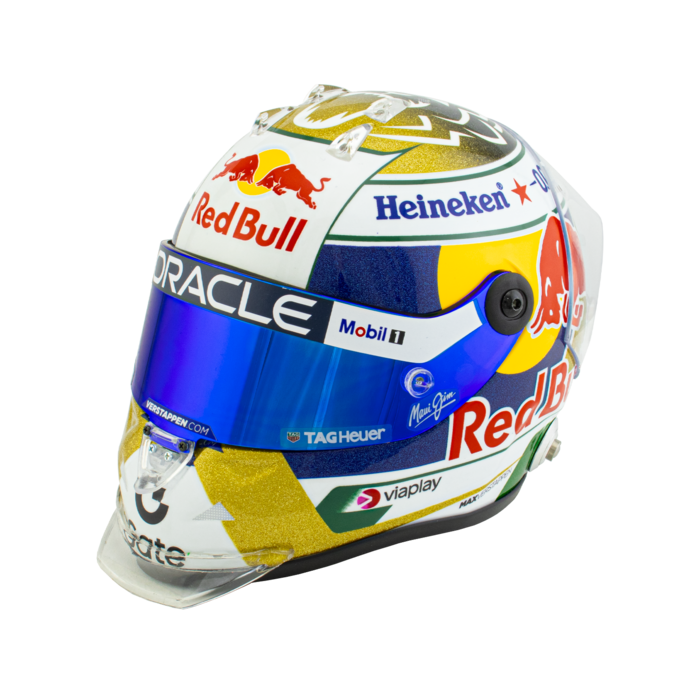 Max Verstappen Helmet Brazilian GP 2025 Red Bull Racing - Schuberth Helmets Model