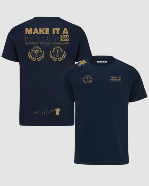 Max Verstappen 2022 F1 Championship Make-It-A-Double T-shirt