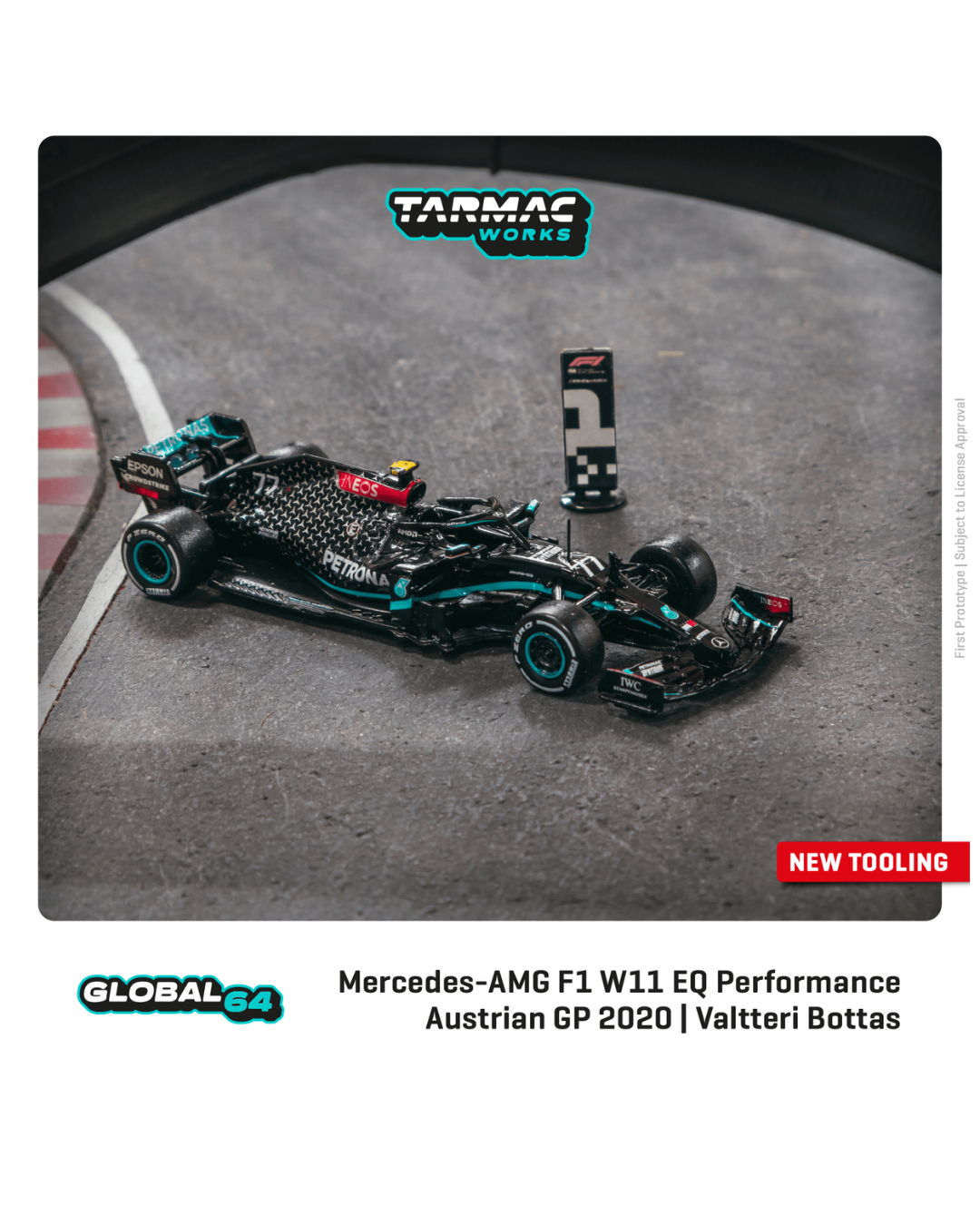 Scale 1/64 - Mercedes W11 EQ Performance 2020 - Lewis Hamilton &amp; Bottas