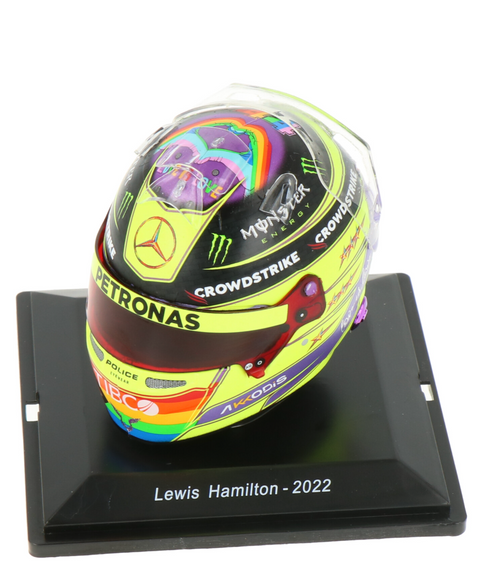 Mercedes 1/5 Proportion Lewis Hamilton - 2022 Canada GP Helmet Support LGBT+