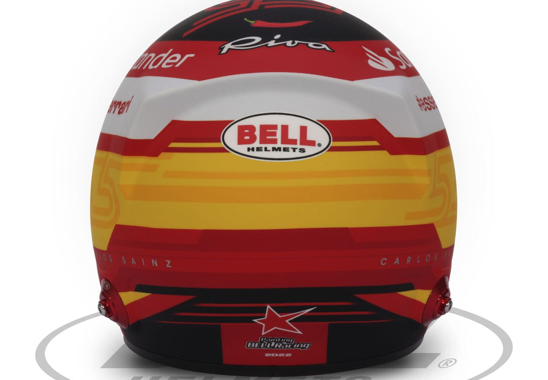 Carlos Sainz 2022 FERRARI BELL 1:2 HELMET – Driven By Carlos Sainz 2022 FERRARI BELL 1:2 HELMET – Driven By